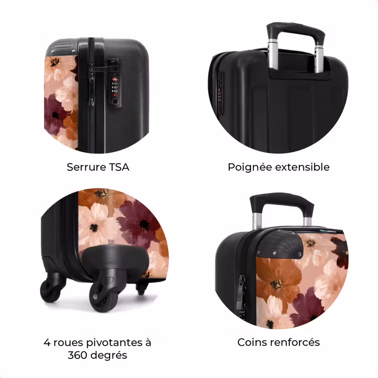 Valise - Fleurs - Abstrait - Tons de terre — 8