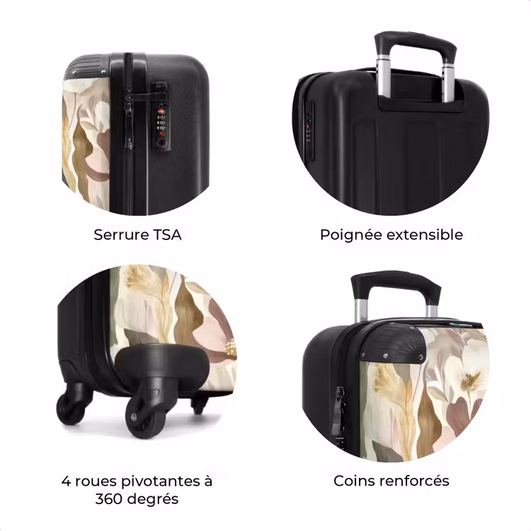 Valise - Fleurs - aquarelle - coloré — 8