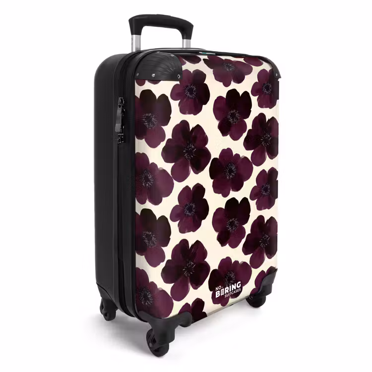 Valise - Fleurs - Aquarelle - Violet — 2