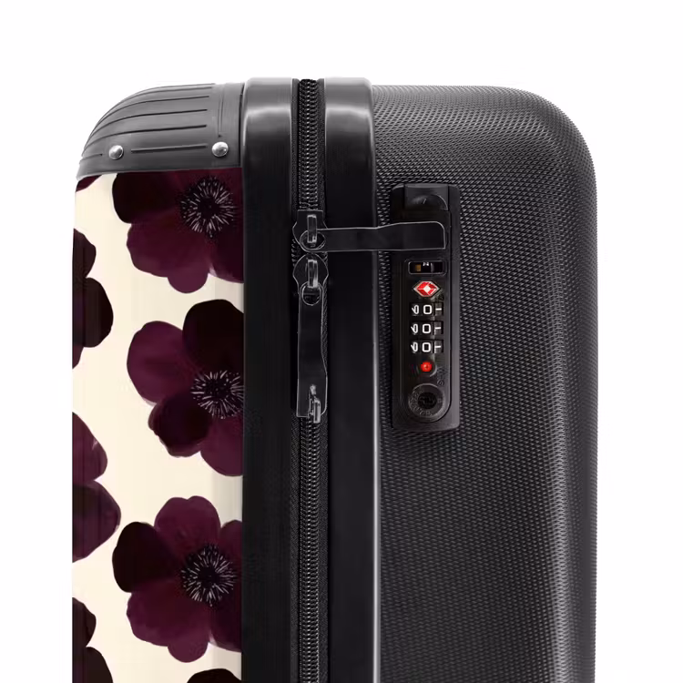 Valise - Fleurs - Aquarelle - Violet — 6