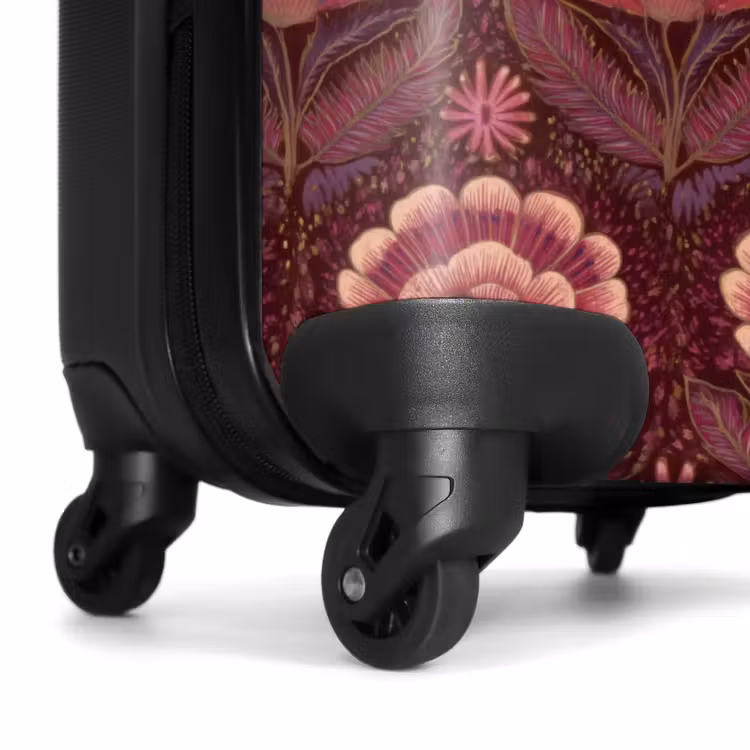 Valise - Fleurs - Eventail - Violet — 7