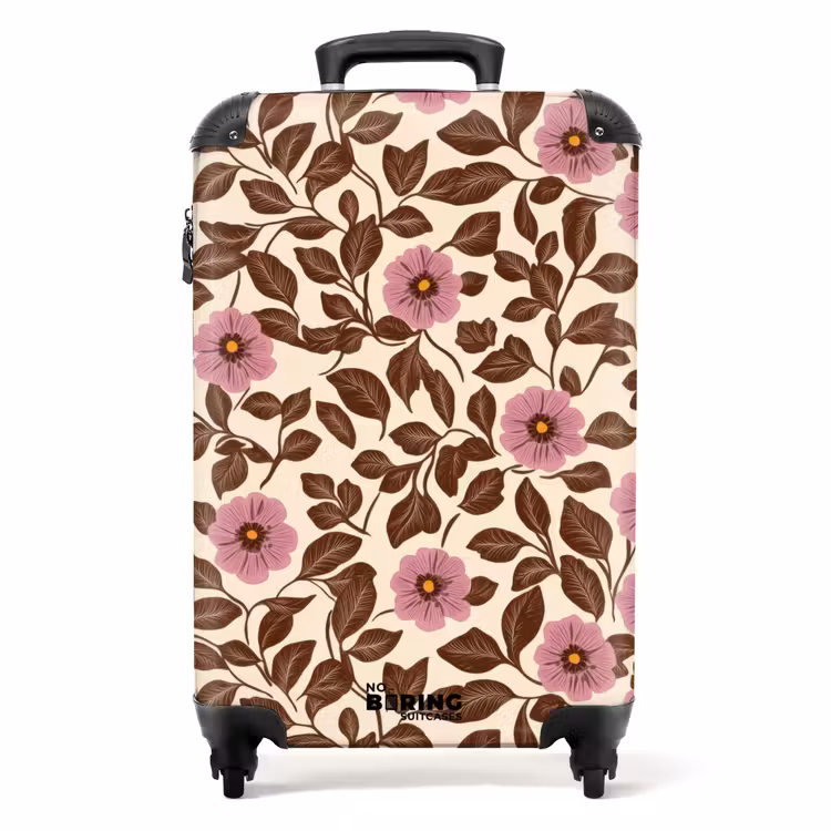 Valise - Fleurs - feuilles - colorées — 1
