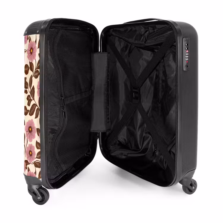 Valise - Fleurs - feuilles - colorées — 5