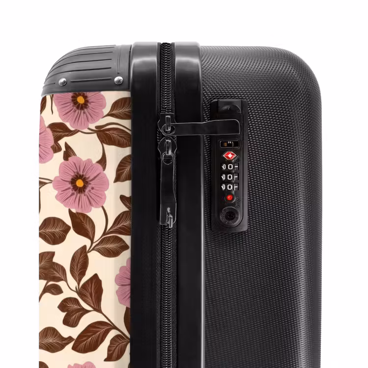 Valise - Fleurs - feuilles - colorées — 6