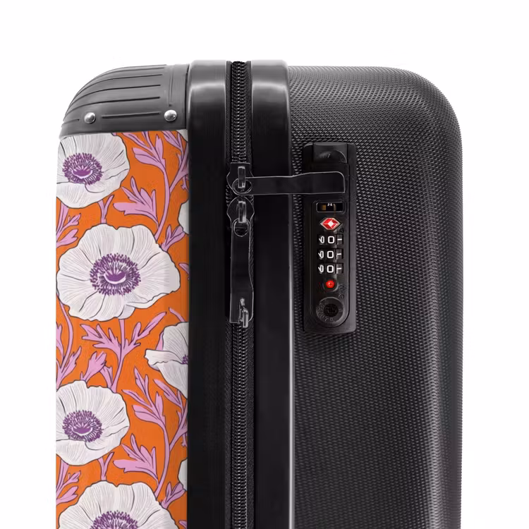 Valise - Fleurs - Graphique - Orange — 6