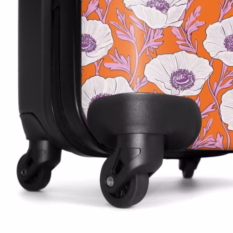 Valise - Fleurs - Graphique - Orange — 7