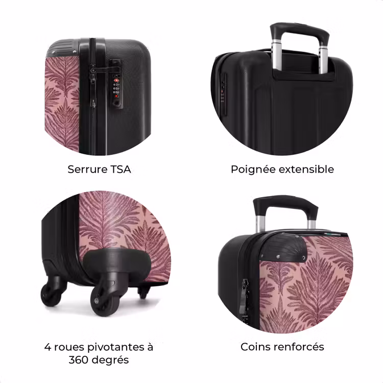 Valise - Fougère - Motif - Violet — 8