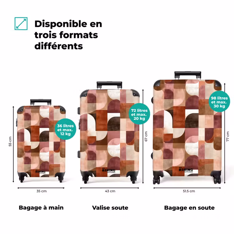 Valise - Géométrie - Moderne - Rétro — 3