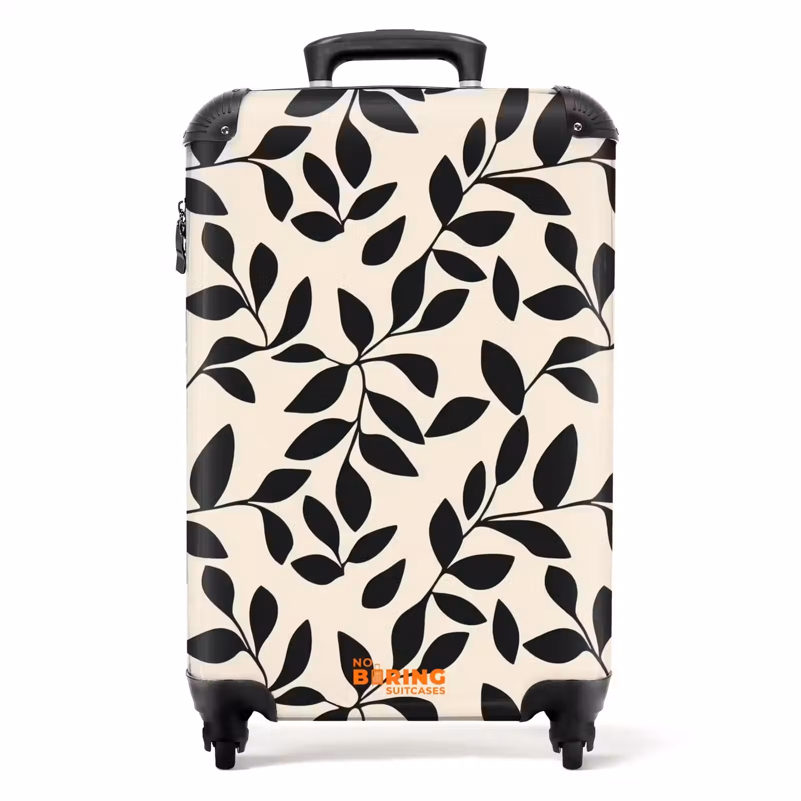 Valise - Elégant - Motif - Noir - Beige — 1