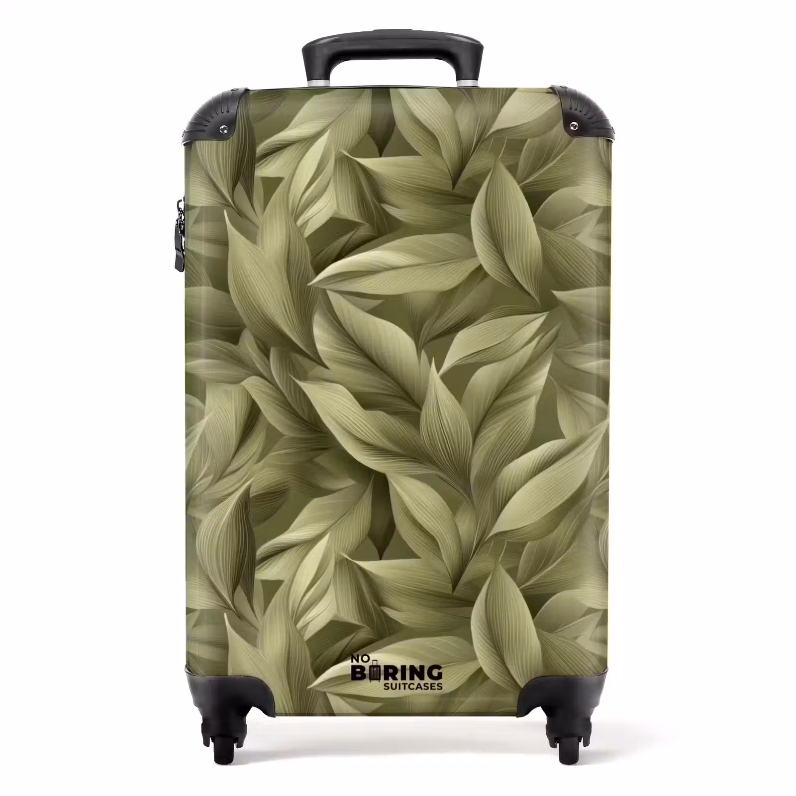 Valise - Feuilles - Moderne - Vert — 1