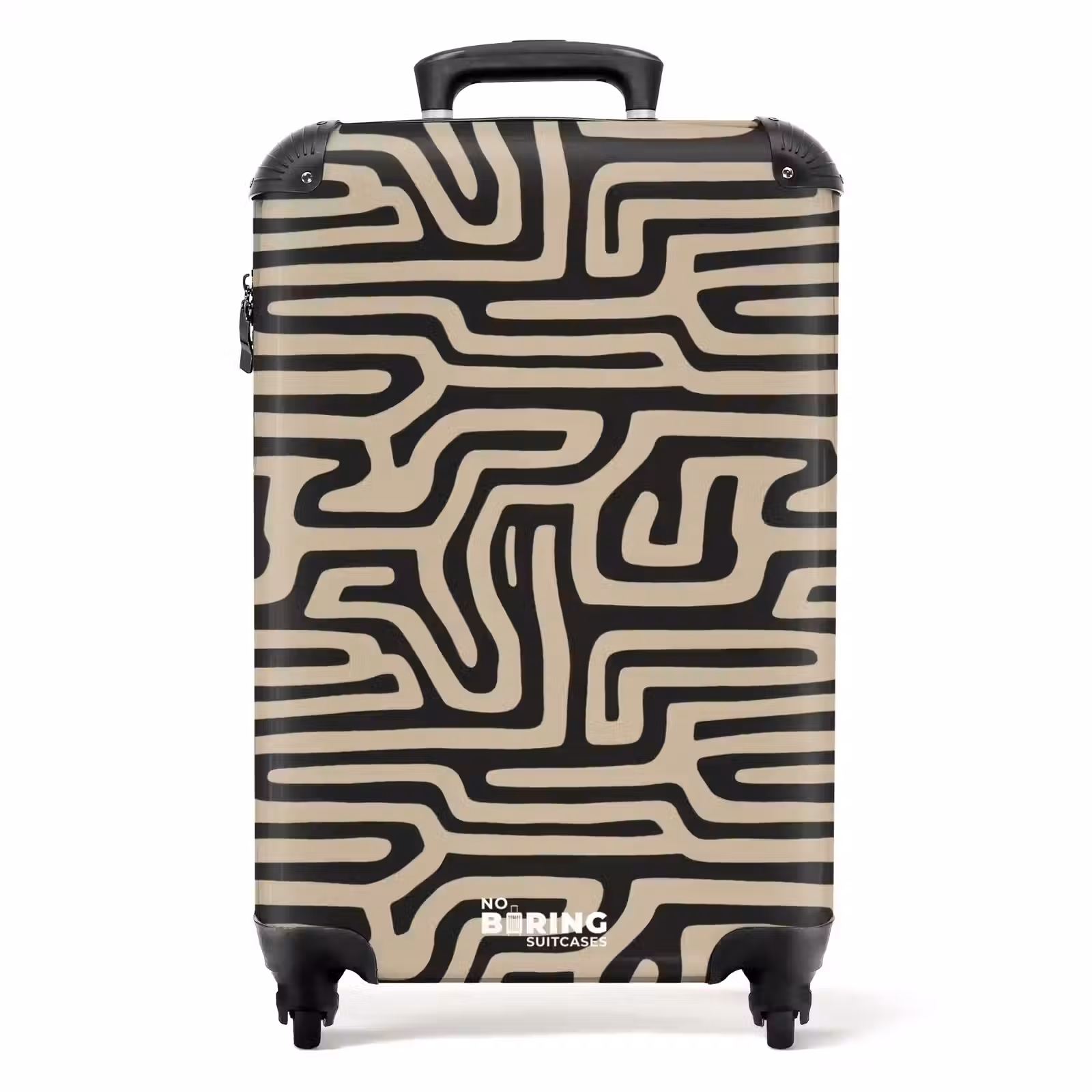 Valise - Graphique - Lignes - Noir — 1