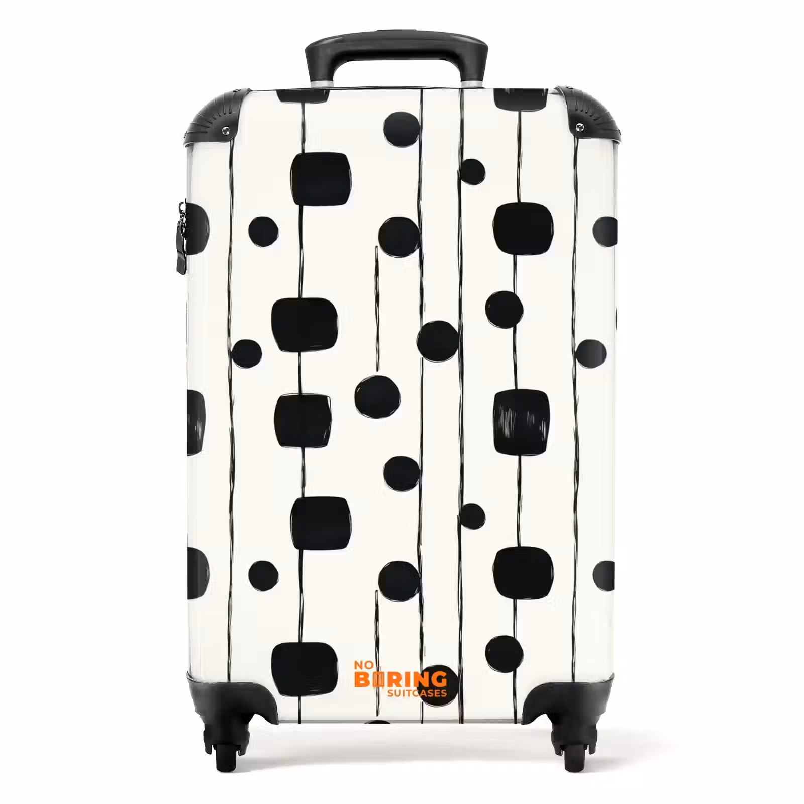 Valise - Graphique - Moderne - Noir — 1
