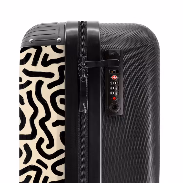 Valise - Abstrait - Lignes - Noir — 6