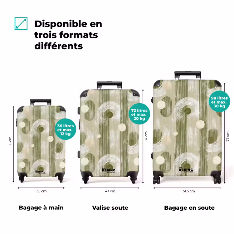 Valise - Artistique - Moderne - Vert — 3