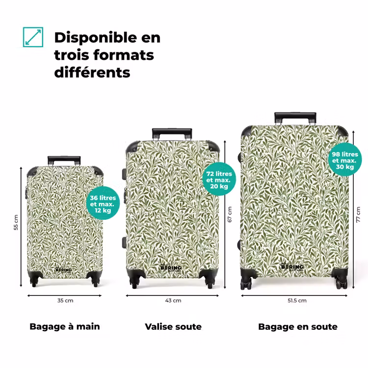 Valise - Botanique - Branches - Vert — 3