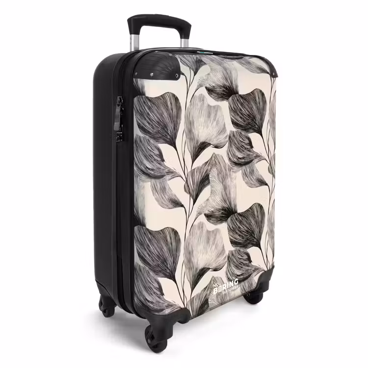 Valise - Botanique - Feuilles - Noir — 2