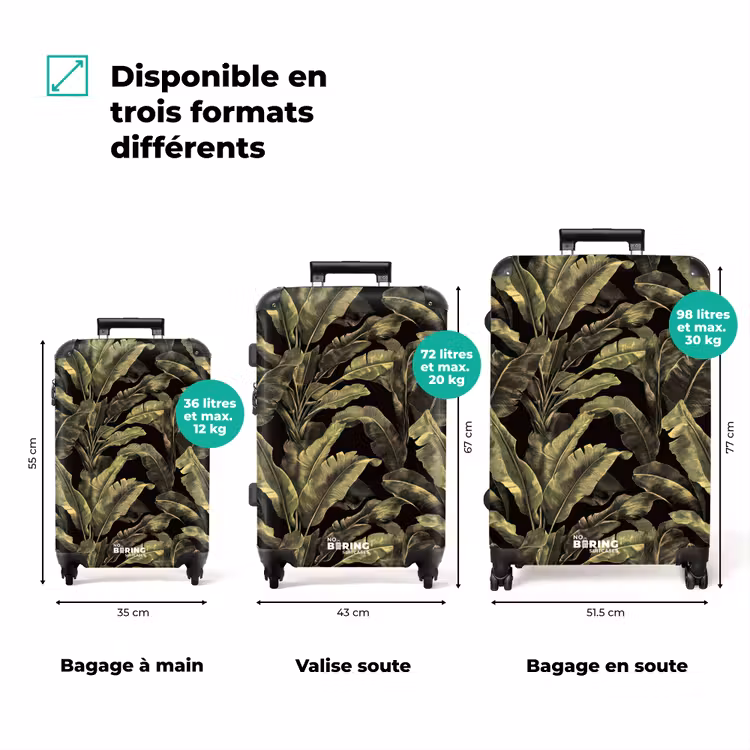 Valise - Botanique - Feuilles - Vert — 3