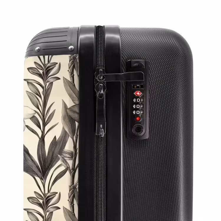 Valise - Classique - Botanique - Noir - Beige — 6