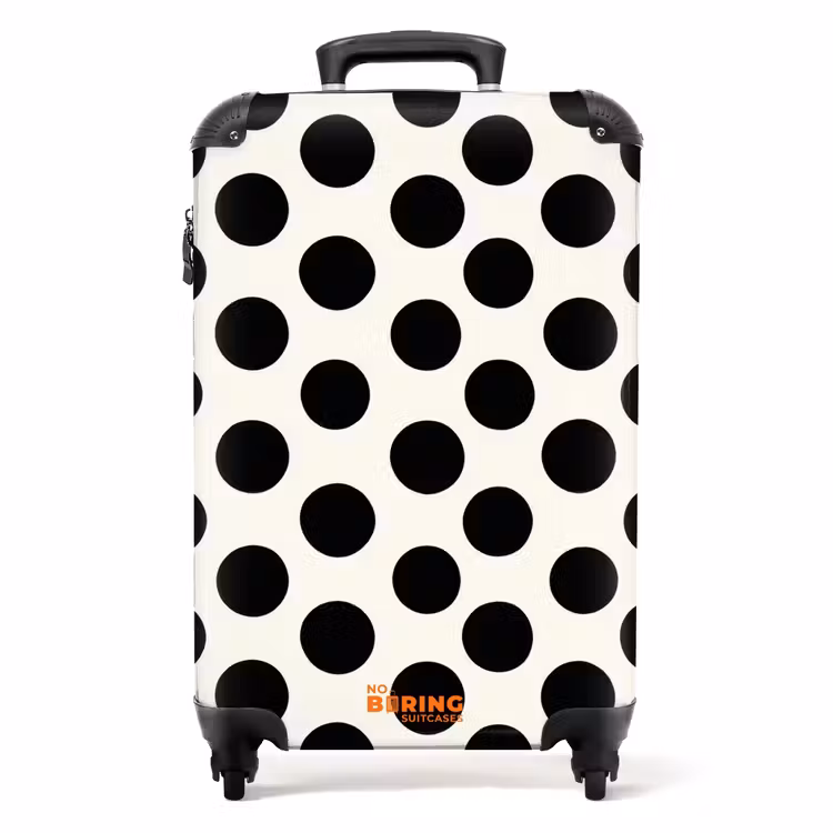 Valise - Classique - Pois - Noir — 1