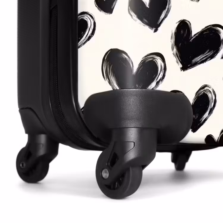 Valise - Coeurs - Motif - Noir — 7