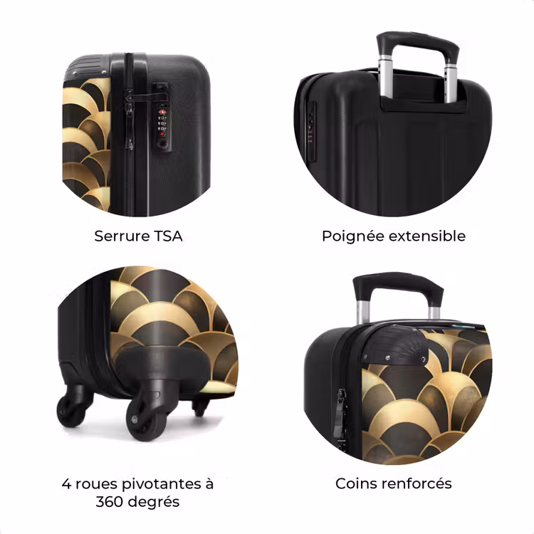 Valise - Écailles - Texture - Or — 8