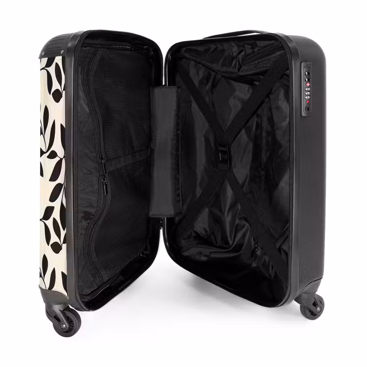 Valise - Elégant - Motif - Noir - Beige — 5