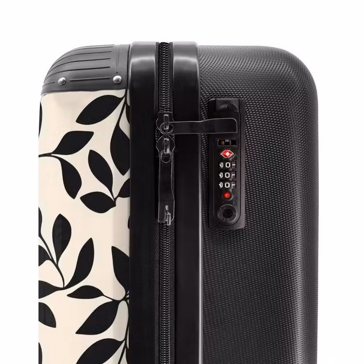 Valise - Elégant - Motif - Noir - Beige — 6