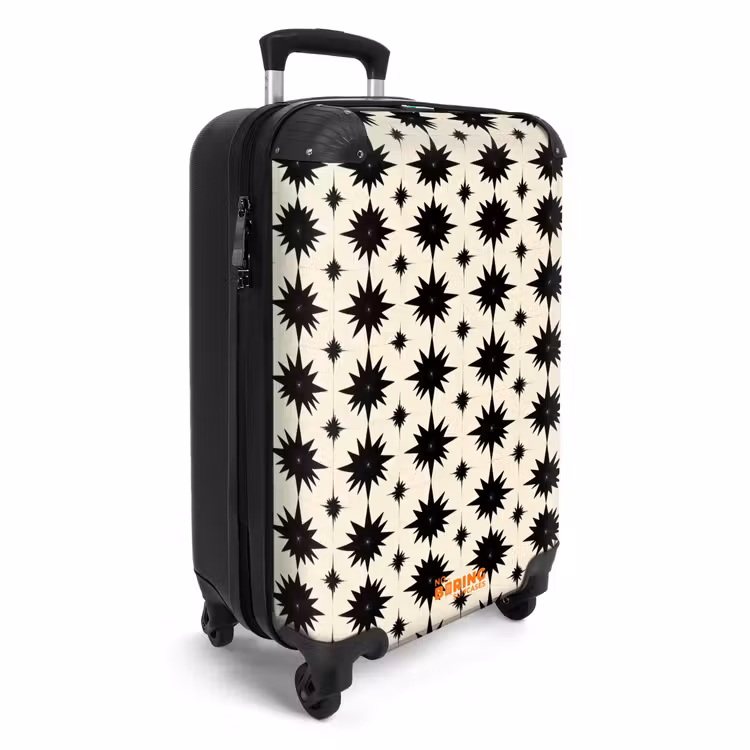 Valise - Étoiles - Géométrique - Noir — 2
