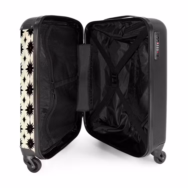 Valise - Étoiles - Géométrique - Noir — 5