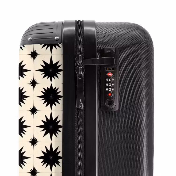 Valise - Étoiles - Géométrique - Noir — 6
