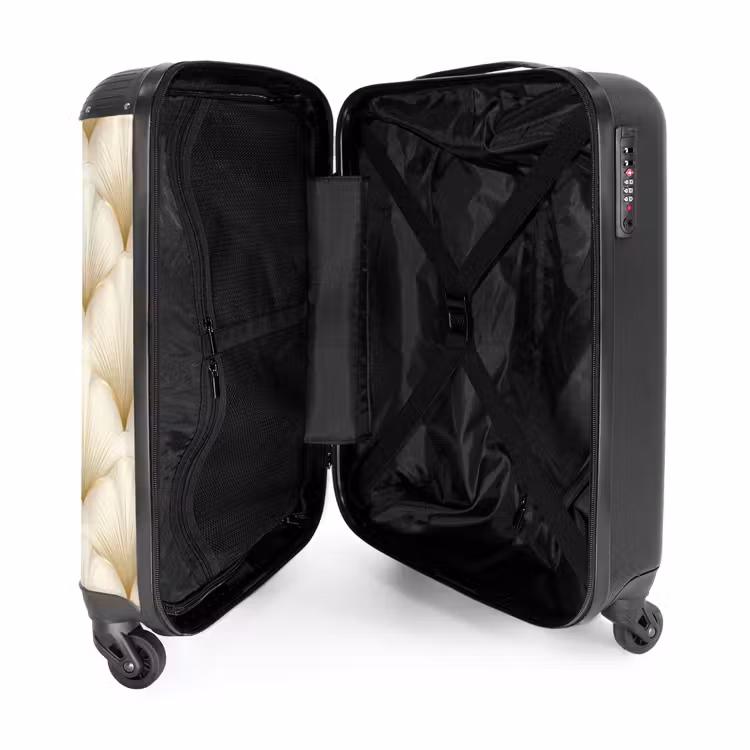 Valise - Eventail - Motif - Or — 5