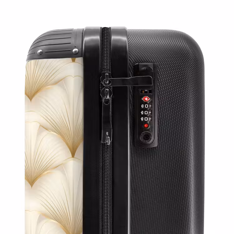 Valise - Eventail - Motif - Or — 6