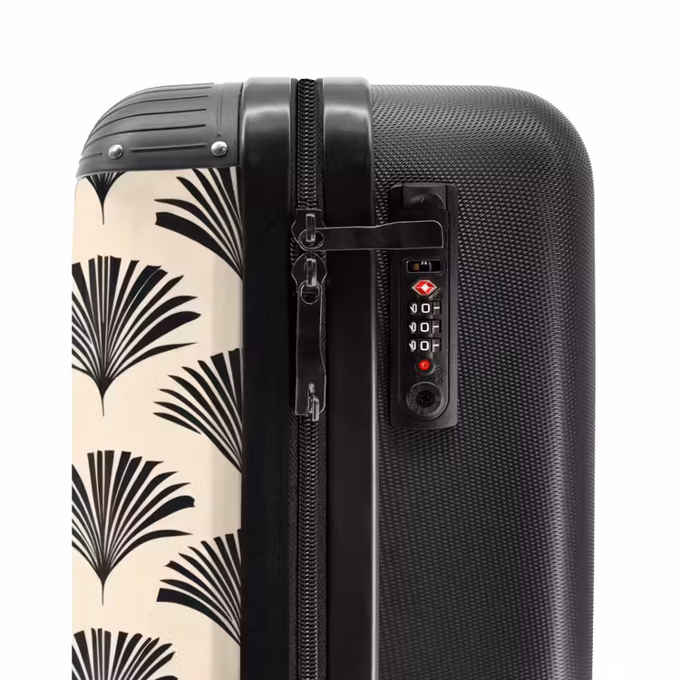 Valise - Eventails - Botanique - Noir - Beige — 6