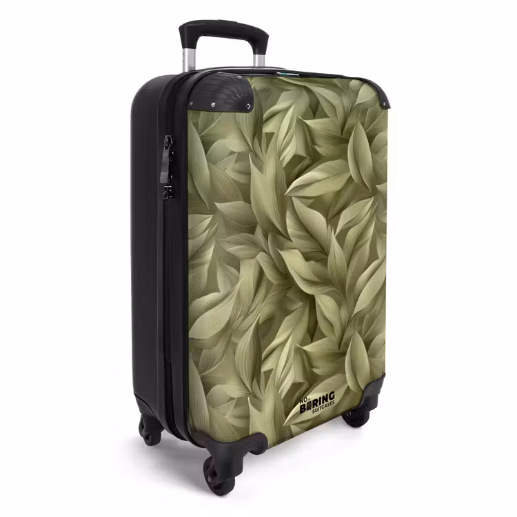 Valise - Feuilles - Moderne - Vert — 2