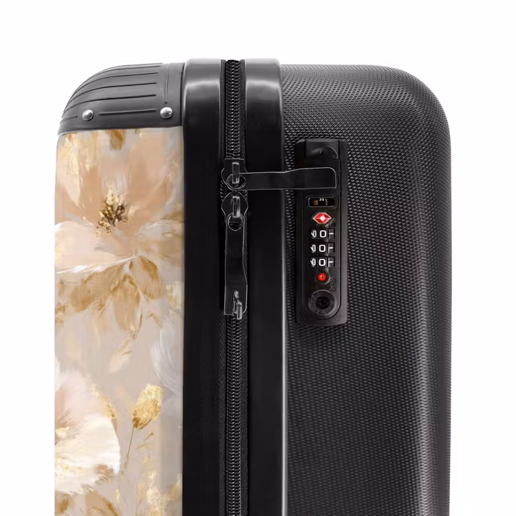 Valise - Fleurs - artistique - or — 6