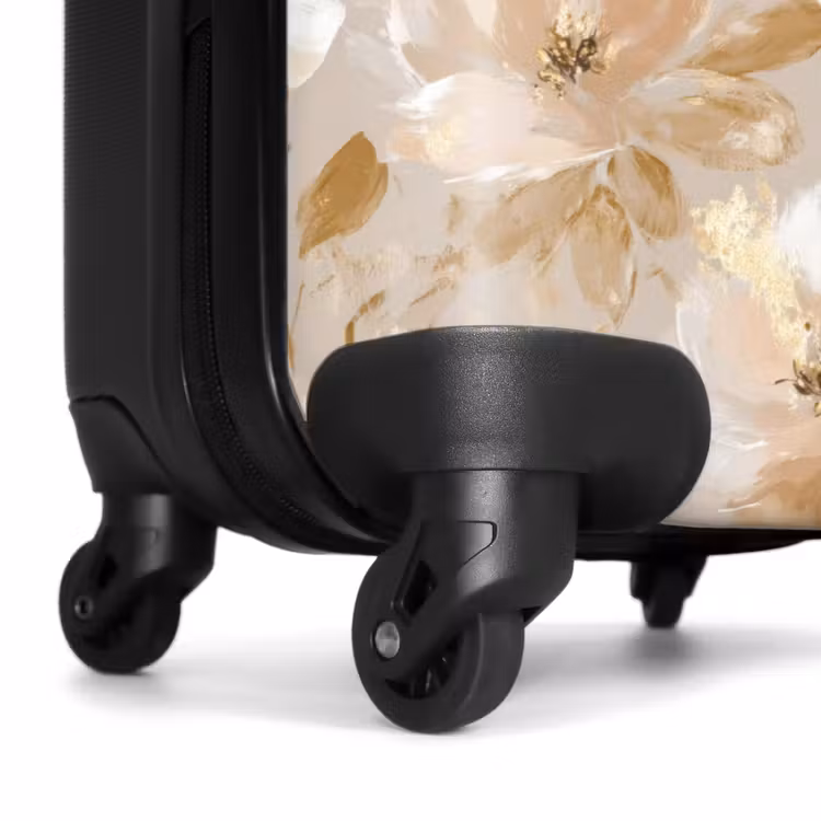Valise - Fleurs - artistique - or — 7