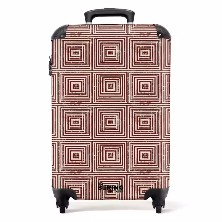 Valise - Géométrique - Motif - Rouge — 1
