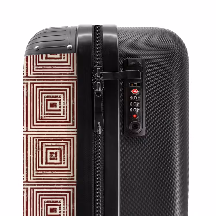 Valise - Géométrique - Motif - Rouge — 6