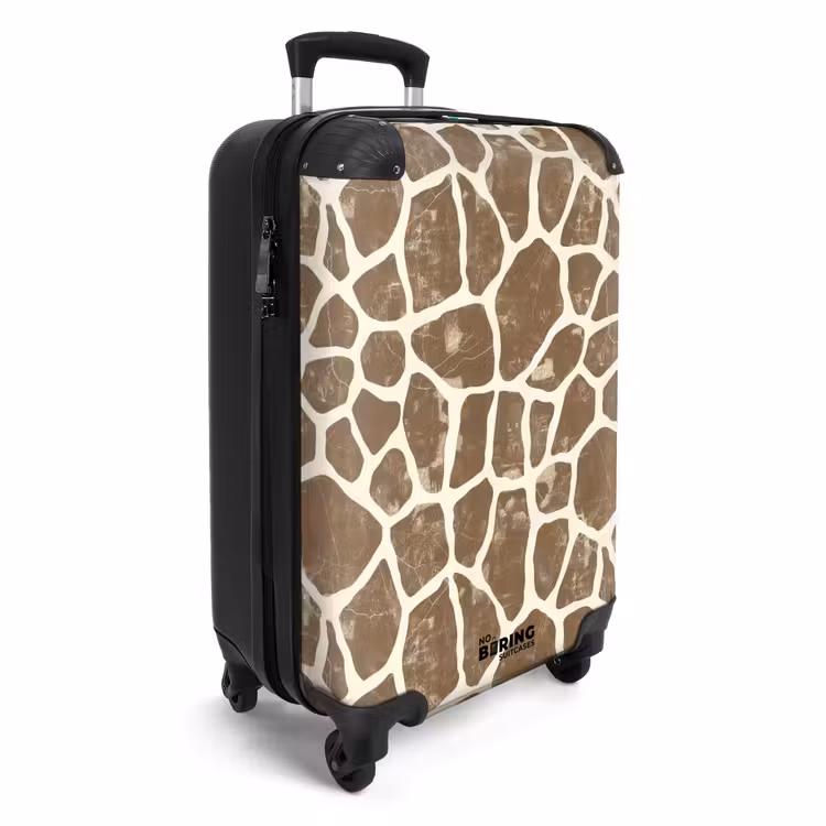 Valise - Girafe - Motif - Beige - Brown — 2
