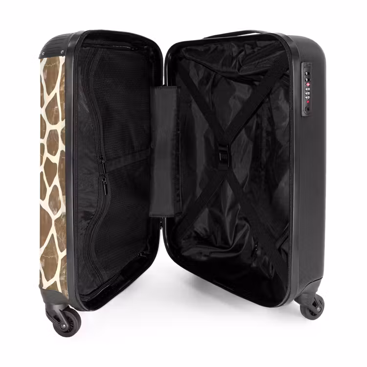 Valise - Girafe - Motif - Beige - Brown — 5