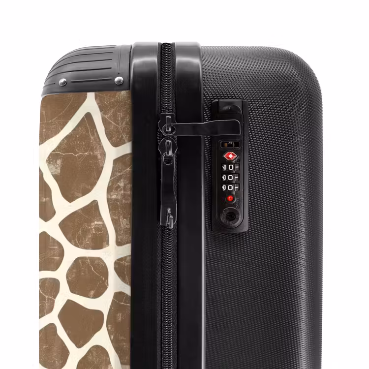 Valise - Girafe - Motif - Beige - Brown — 6