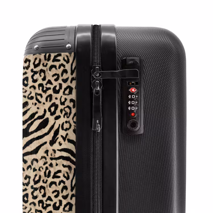Valise - Girafe - Zèbre - Motif - Marron — 6