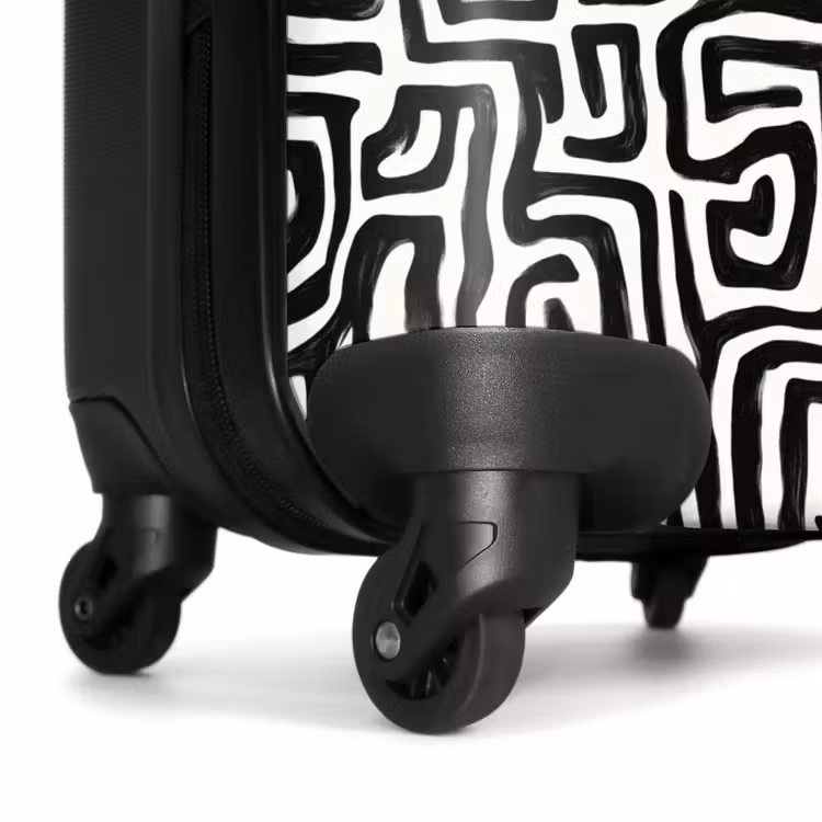 Valise - Graphique - Lignes - Noir et blanc — 7
