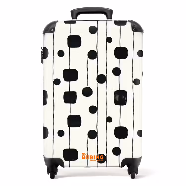 Valise - Graphique - Moderne - Noir — 1
