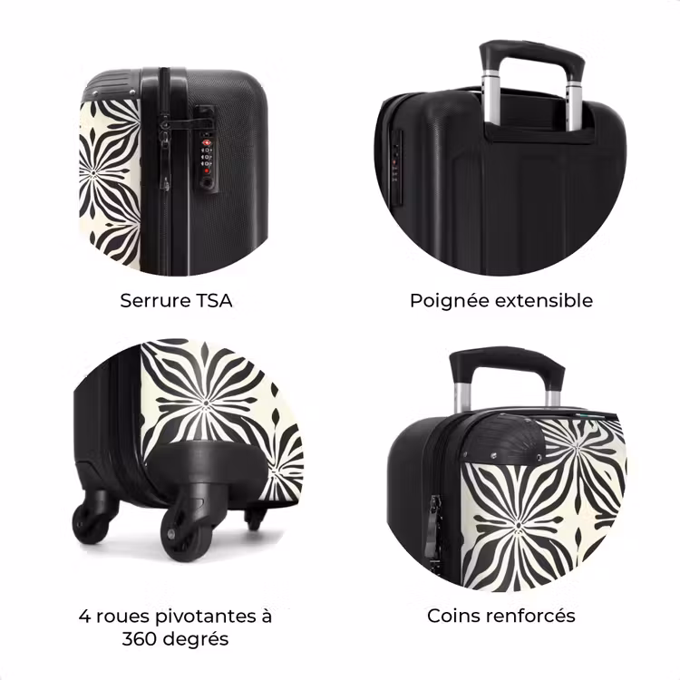 Valise - Graphique - Motif - Noir — 8