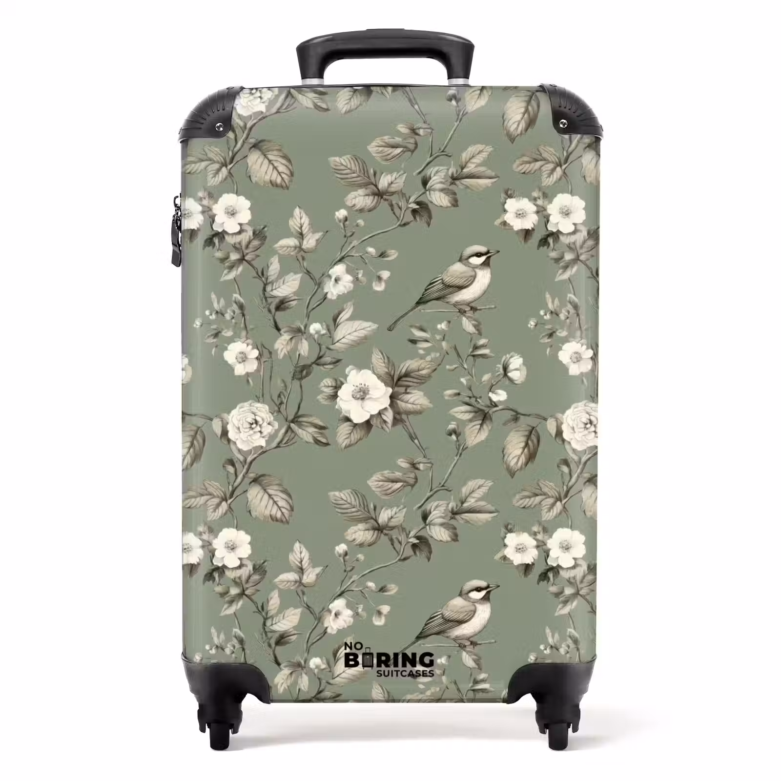 Valise - Botanique - Oiseaux - Vert — 1