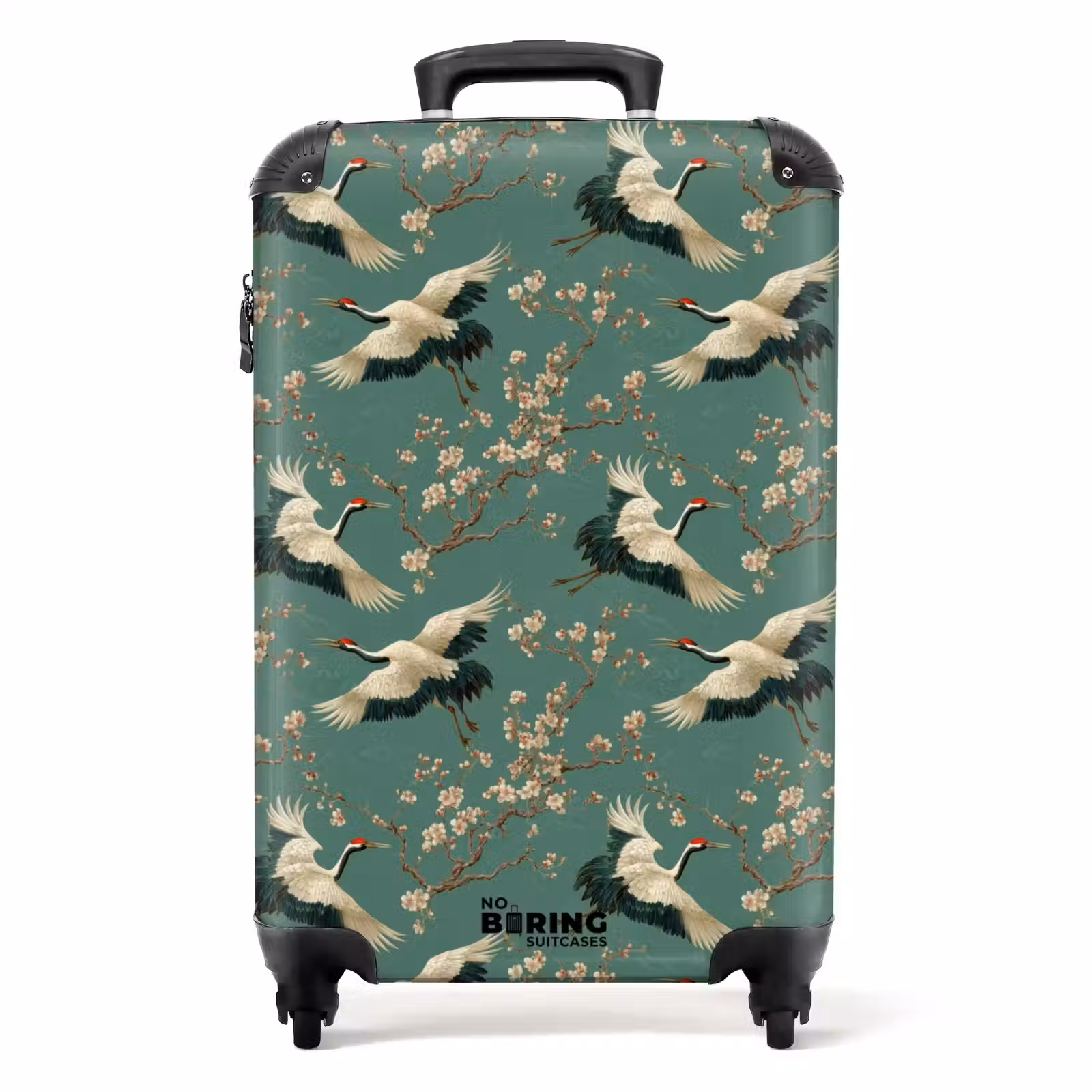 Valise - Fleur de cerisier - Fleurs de maternité - Vert — 1