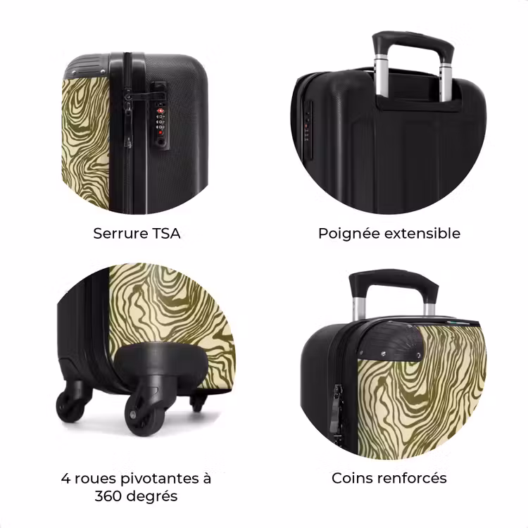 Valise - Abstrait - Marbre - Vert — 8
