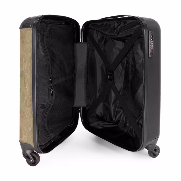 Valise - Beige clair - Grains - Marbre — 5