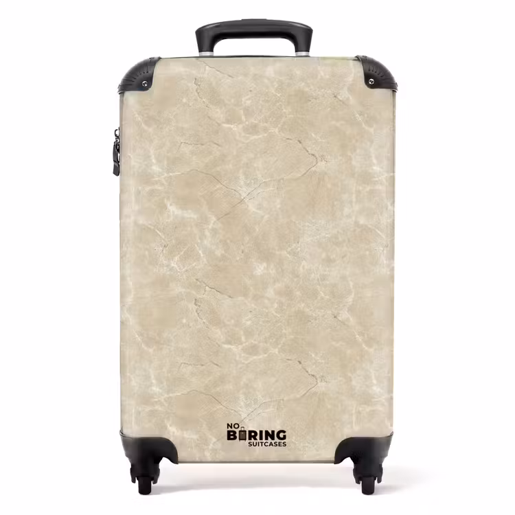 Valise - Beige clair - Marbre - Veines de diffusion — 1